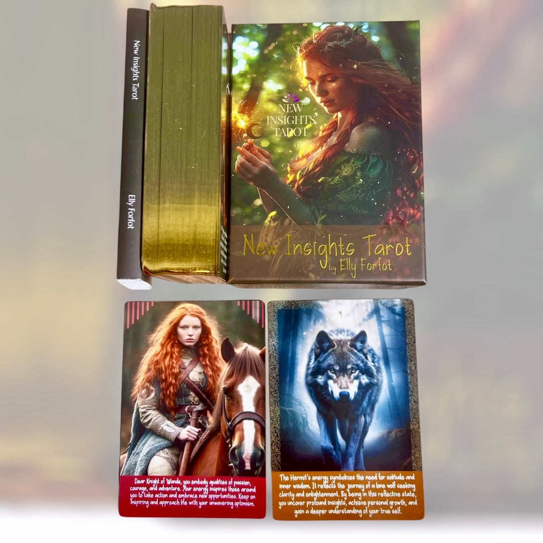 New Insights Tarot – cards with text and guidebook(English)